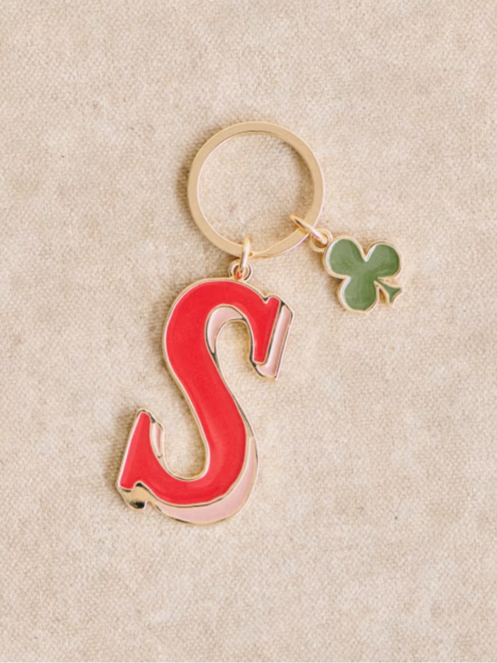Sezane Alphabet Key Ring NEW